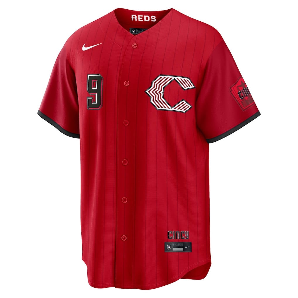Matt McLain 9 Cincinnati Reds 2026 City Connect Jersey - Men, Red
