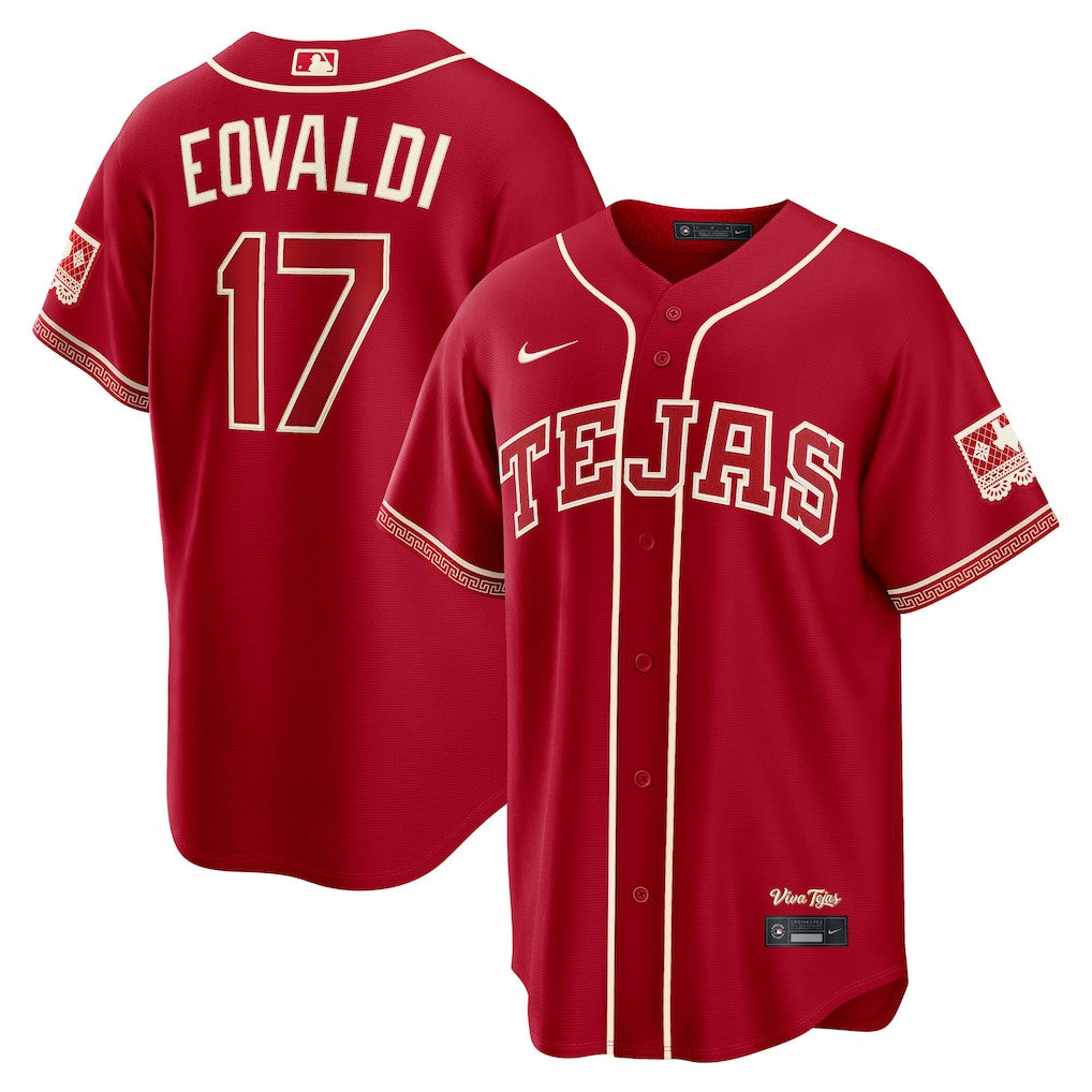 Nathan Eovaldi 17 Texas Rangers 2026 City Connect Jersey - Men, Red