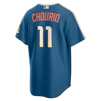 Jackson Chourio 11 Milwaukee Brewers 2026 City Connect Jersey - Men, Mineral Blue