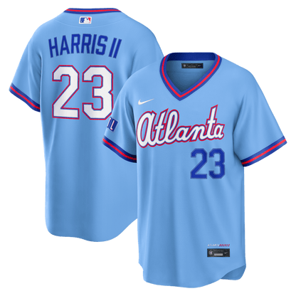 Michael Harris II 23 Atlanta Braves 2026 City Connect Jersey - Men, Powder Blue