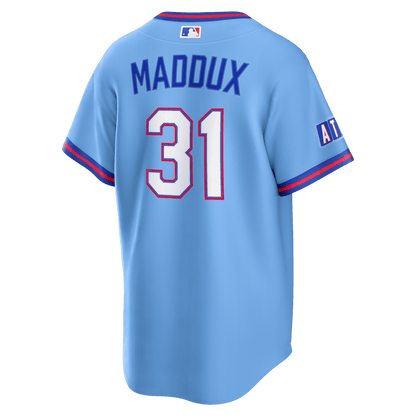 Greg Maddux 31 Atlanta Braves 2026 City Connect Jersey - Men, Powder Blue