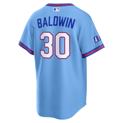 Drake Baldwin 30 Atlanta Braves 2026 City Connect Jersey - Men, Powder Blue