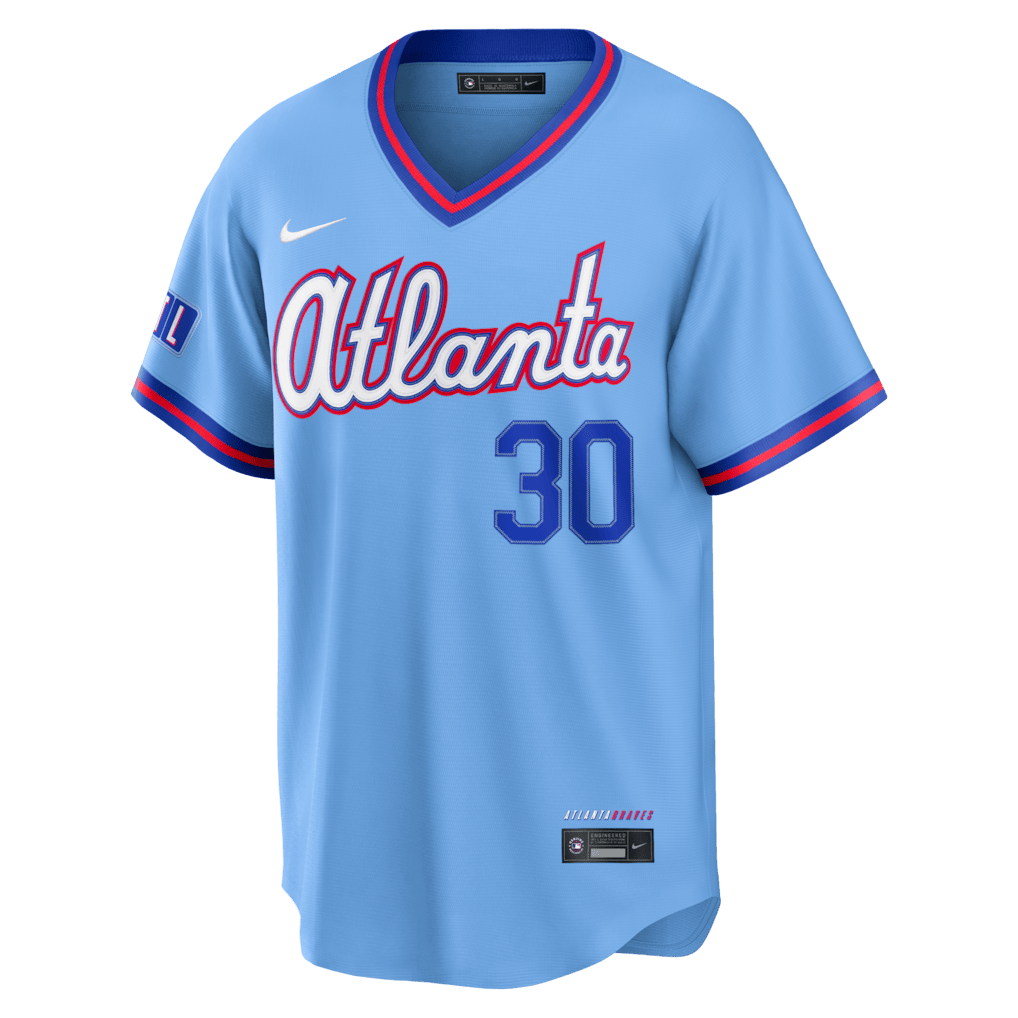 Drake Baldwin 30 Atlanta Braves 2026 City Connect Jersey - Men, Powder Blue