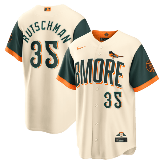 Adley Rutschman 35 Baltimore Orioles 2026 City Connect Jersey - Men, Natural