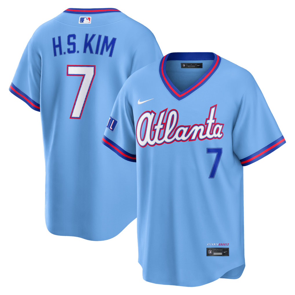 Ha-Seong Kim 7 Atlanta Braves 2026 City Connect Jersey - Men, Powder Blue