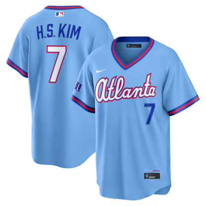 Ha-Seong Kim 7 Atlanta Braves 2026 City Connect Jersey - Men, Powder Blue