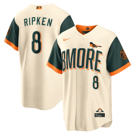 Cal Ripken Jr. 8 Baltimore Orioles 2026 City Connect Jersey - Men, Natural