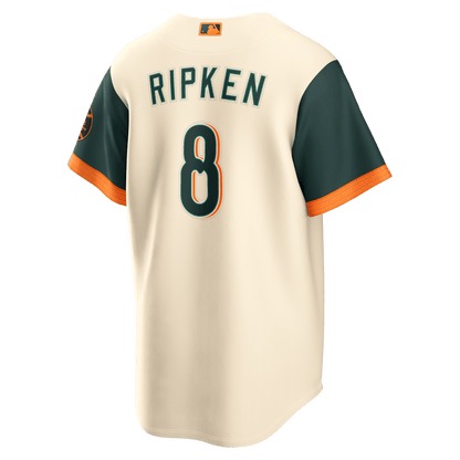 Cal Ripken Jr. 8 Baltimore Orioles 2026 City Connect Jersey - Men, Natural