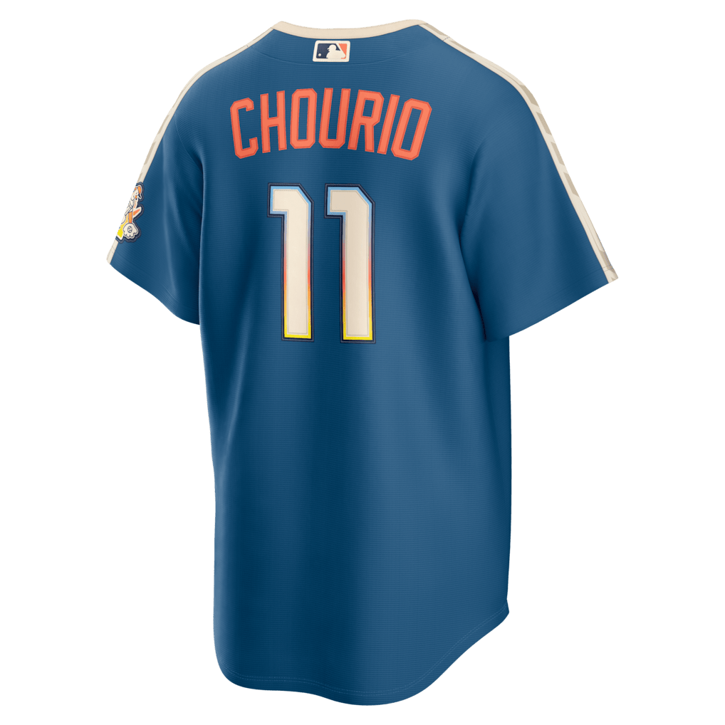 Jackson Chourio 11 Milwaukee Brewers 2026 City Connect Jersey - Men, Mineral Blue