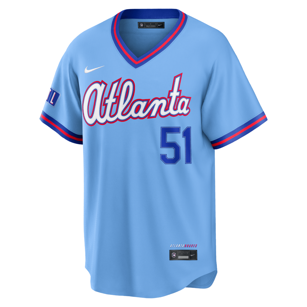 Chris Sale 50 Atlanta Braves 2026 City Connect Jersey - Men, Powder Blue