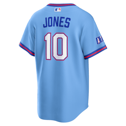 Chipper Jones 10 Atlanta Braves 2026 City Connect Jersey - Men, Powder Blue