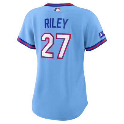 Austin Riley 27 Atlanta Braves Women's 2026 City Connect Jersey - Powder Blue