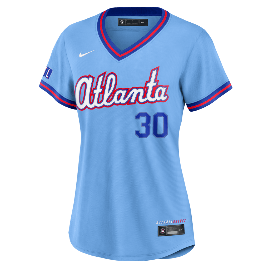 Drake Baldwin 30 Atlanta Braves Women's 2026 City Connect Jersey - Powder Blue