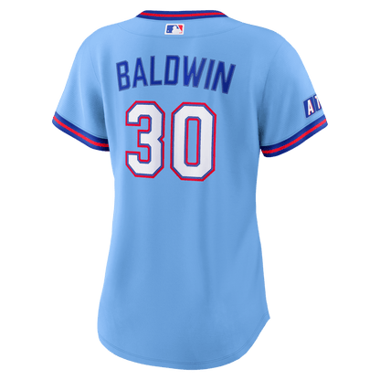 Drake Baldwin 30 Atlanta Braves Women's 2026 City Connect Jersey - Powder Blue