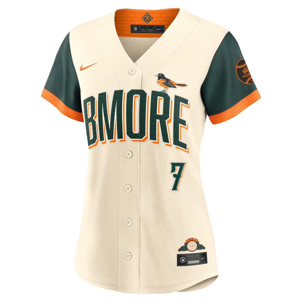 Jackson Holliday 7 Baltimore Orioles Women's 2026 City Connect Jersey - Natural