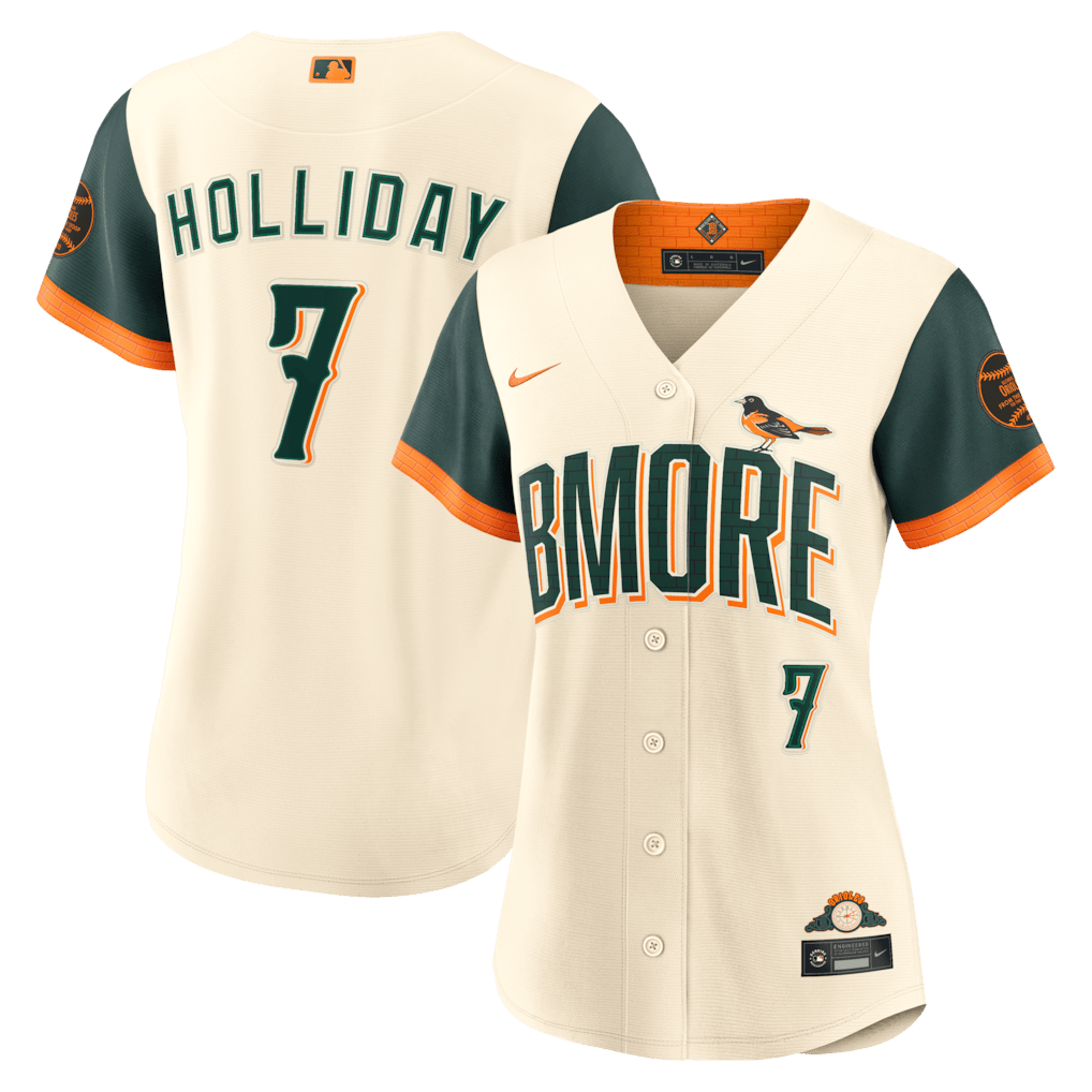 Jackson Holliday 7 Baltimore Orioles Women's 2026 City Connect Jersey - Natural