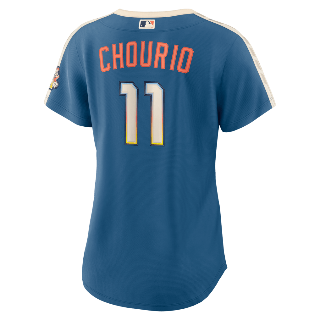 Jackson Chourio 11 Milwaukee Brewers Women's 2026 City Connect Jersey - Mineral Blue