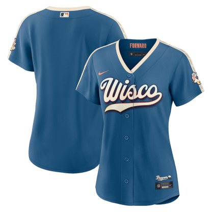 Milwaukee Brewers Women's 2026 City Connect Jersey - Mineral Blue