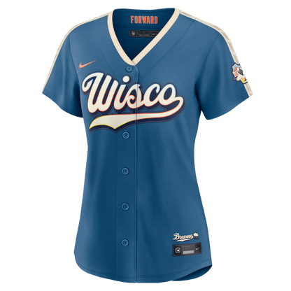 Milwaukee Brewers Women's 2026 City Connect Jersey - Mineral Blue