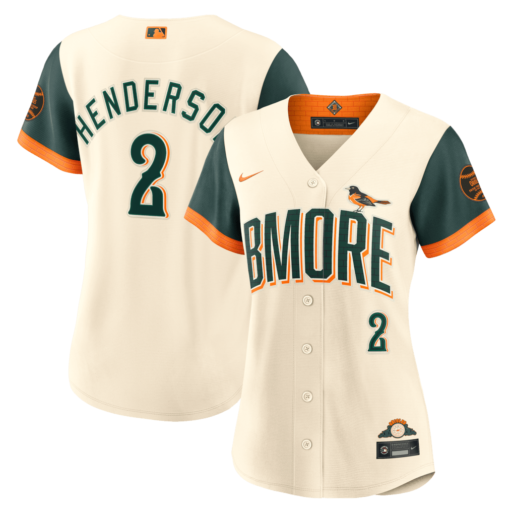 Gunnar Henderson 2 Baltimore Orioles Women's 2026 City Connect Jersey - Natural