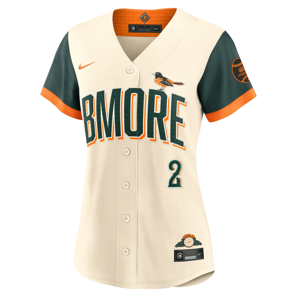 Gunnar Henderson 2 Baltimore Orioles Women's 2026 City Connect Jersey - Natural