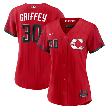 Ken Griffey Jr. 30 Cincinnati Reds Women's 2026 City Connect Jersey - Red