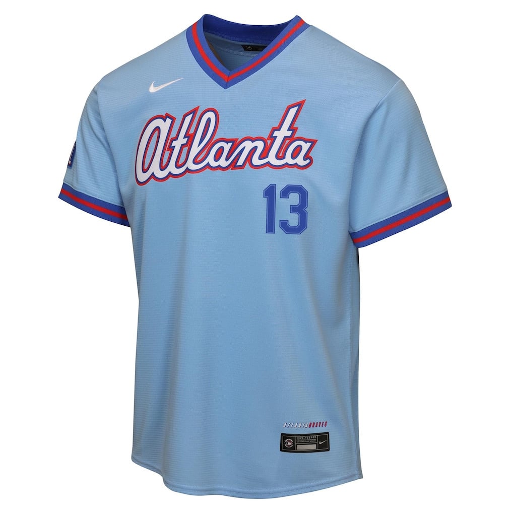 Ronald Acuña Jr. 13 Atlanta Braves Youth 2026 City Connect Jersey - Powder Blue