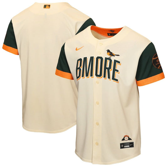 Baltimore Orioles Youth 2026 City Connect Jersey - Cream