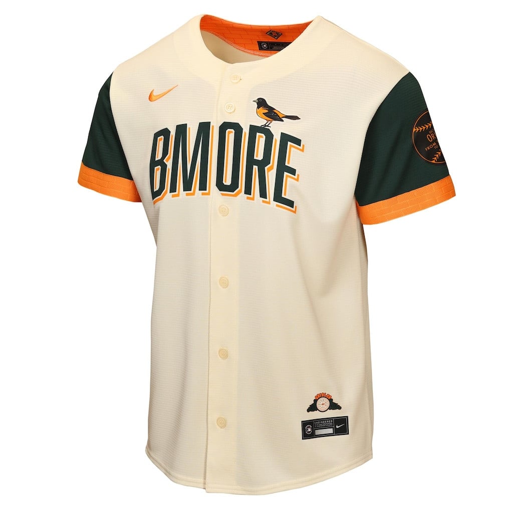 Baltimore Orioles Youth 2026 City Connect Jersey - Cream