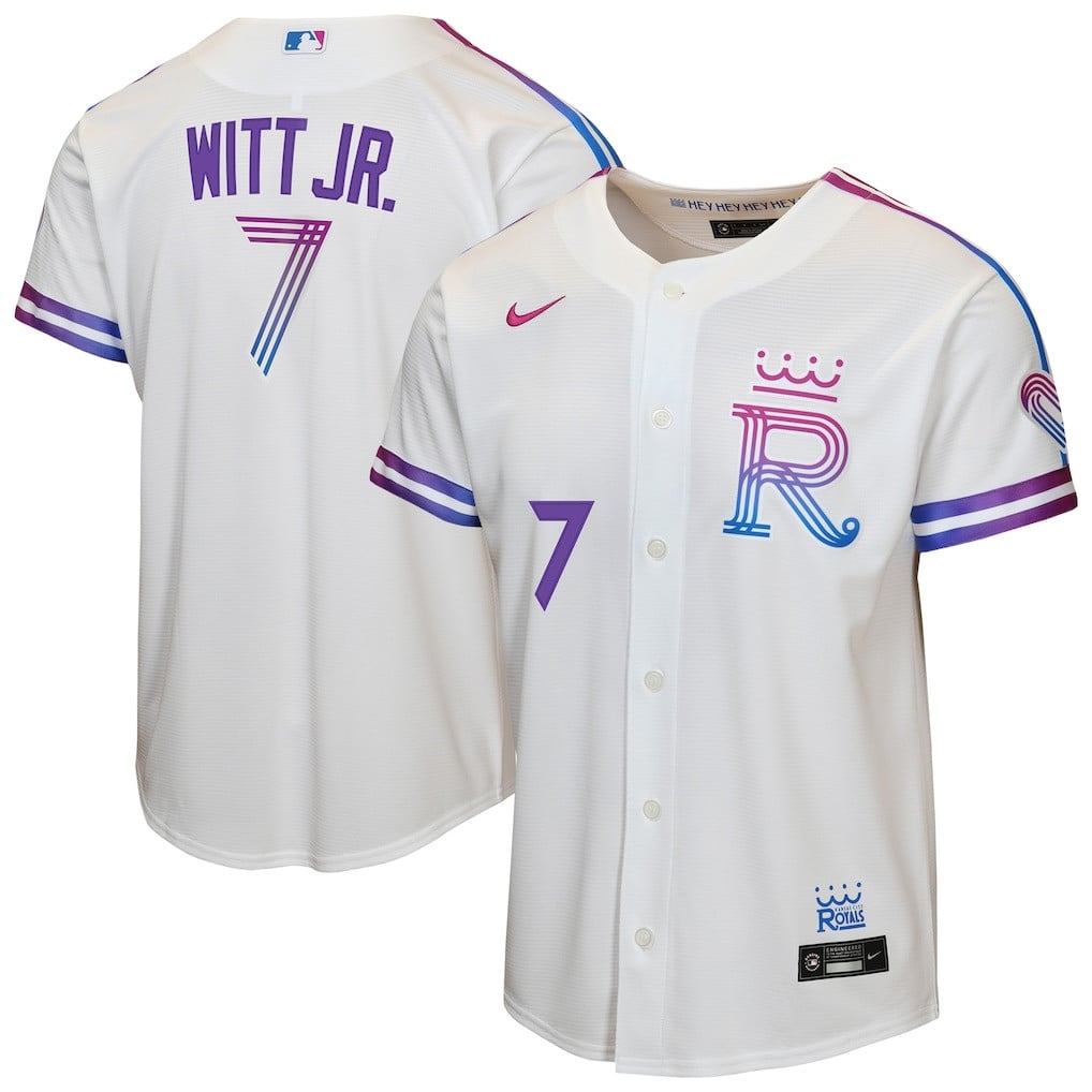 Bobby Witt Jr. 7 Kansas City Royals Youth 2026 City Connect Jersey - White