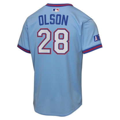 Matt Olson 28 Atlanta Braves Youth 2026 City Connect Jersey - Powder Blue