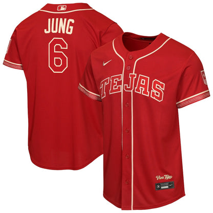 Josh Jung 6 Texas Rangers Youth 2026 City Connect Jersey - Red