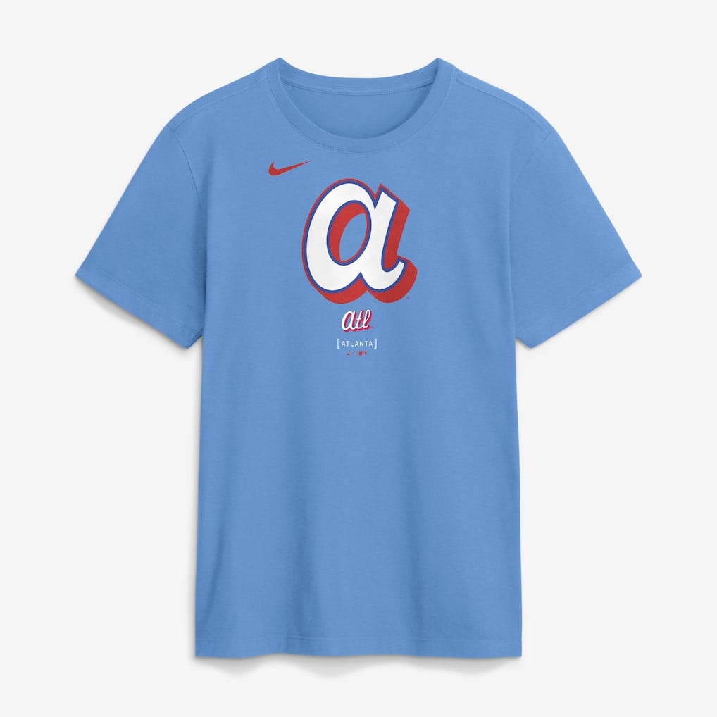 Atlanta Braves 2026 City Connect Large Logo T-Shirt - Blue