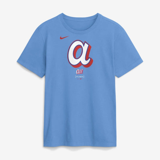 Atlanta Braves 2026 City Connect Large Logo T-Shirt - Blue