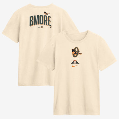 Baltimore Orioles 2026 City Connect 2-Hit T-Shirt - Natural