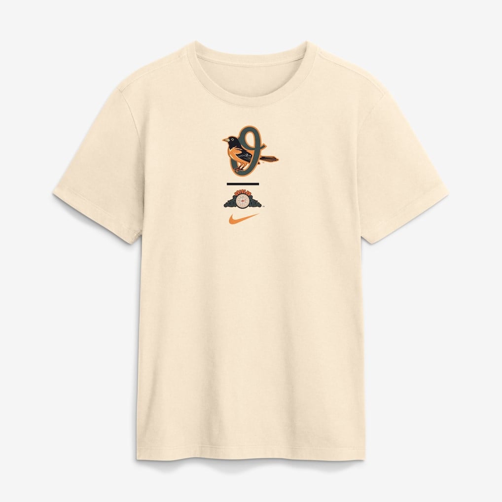 Baltimore Orioles 2026 City Connect 2-Hit T-Shirt - Natural