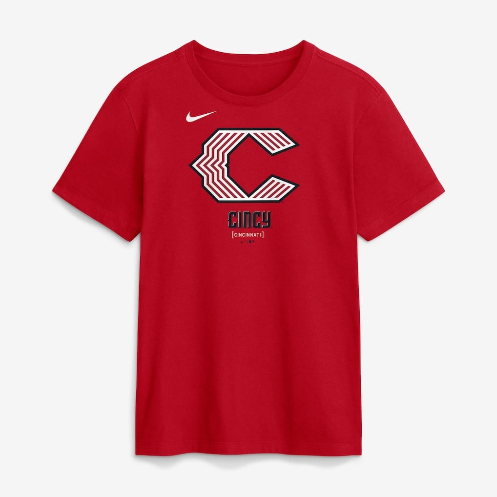 Cincinnati Reds 2026 City Connect Large Logo T-Shirt - Red
