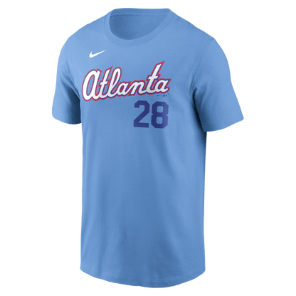 Matt Olson 28 Atlanta Braves Men's 2026 City Connect T-Shirt - Blue