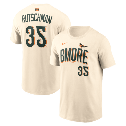 Adley Rutschman 35 Baltimore Orioles Men's 2026 City Connect T-Shirt - Natural