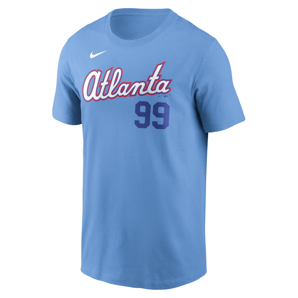 Spencer Strider 99 Atlanta Braves Men's 2026 City Connect T-Shirt - Blue
