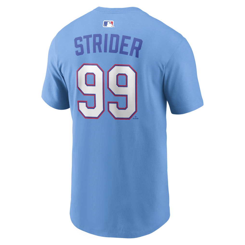 Spencer Strider 99 Atlanta Braves Men's 2026 City Connect T-Shirt - Blue