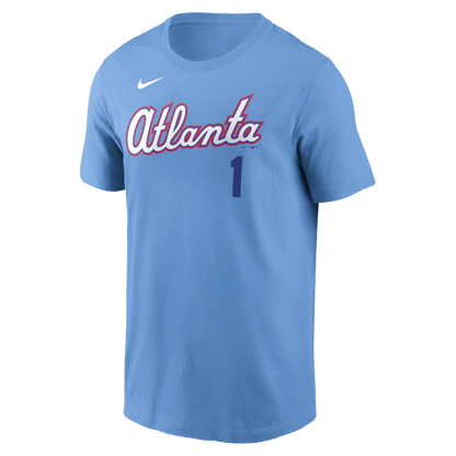 Ozzie Albies 1 Atlanta Braves Men's 2026 City Connect T-Shirt - Blue
