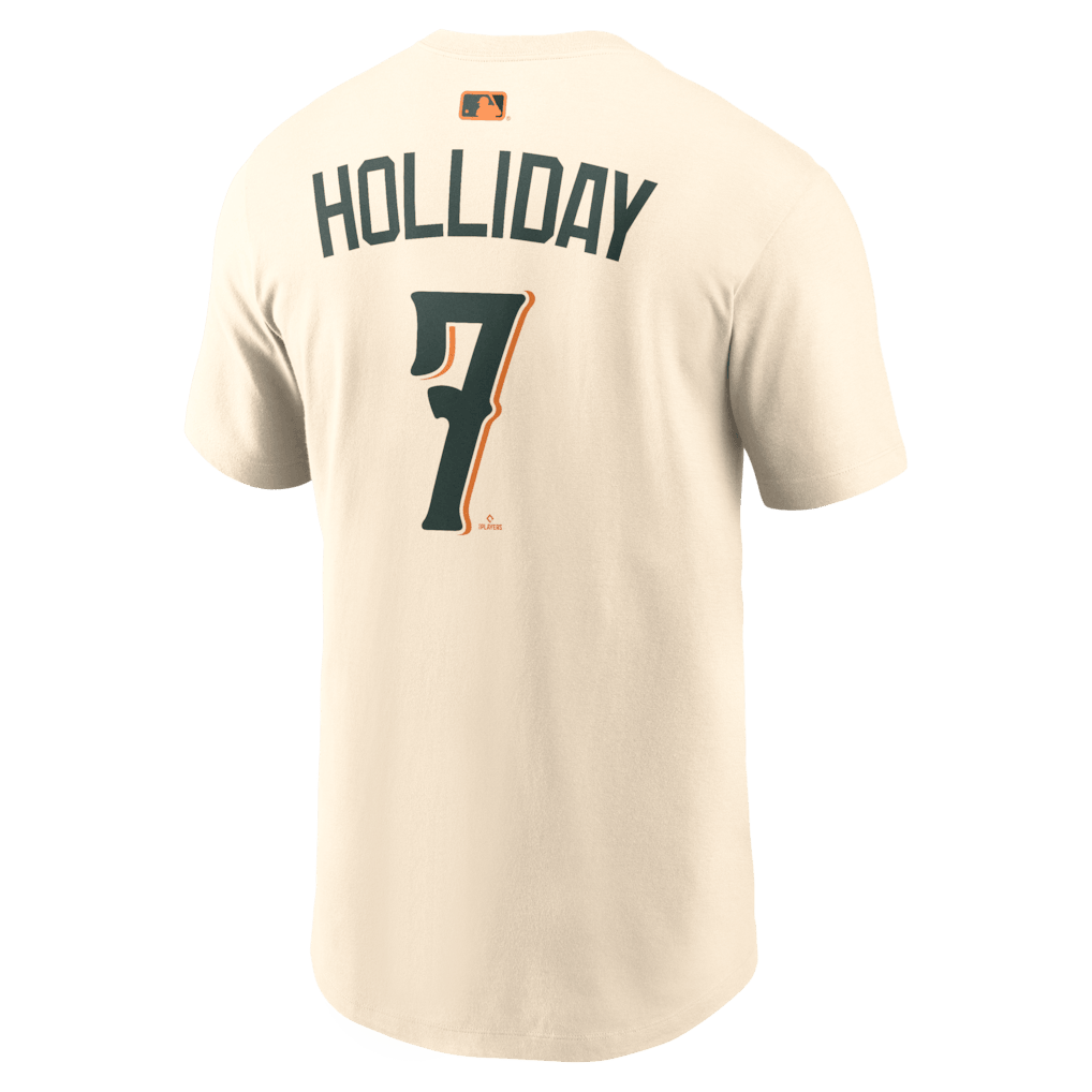 Jackson Holliday 7 Baltimore Orioles Men's 2026 City Connect T-Shirt - Natural