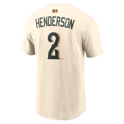 Gunnar Henderson 2 Baltimore Orioles Men's 2026 City Connect T-Shirt - Natural