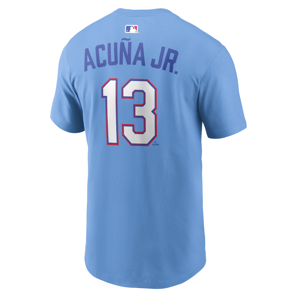 Ronald Acuña Jr. 13 Atlanta Braves Men's 2026 City Connect T-Shirt - Blue