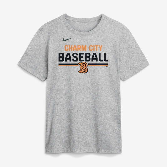 Baltimore Orioles 2026 City Connect Stacked Team Phrase T-Shirt - Heather Gray