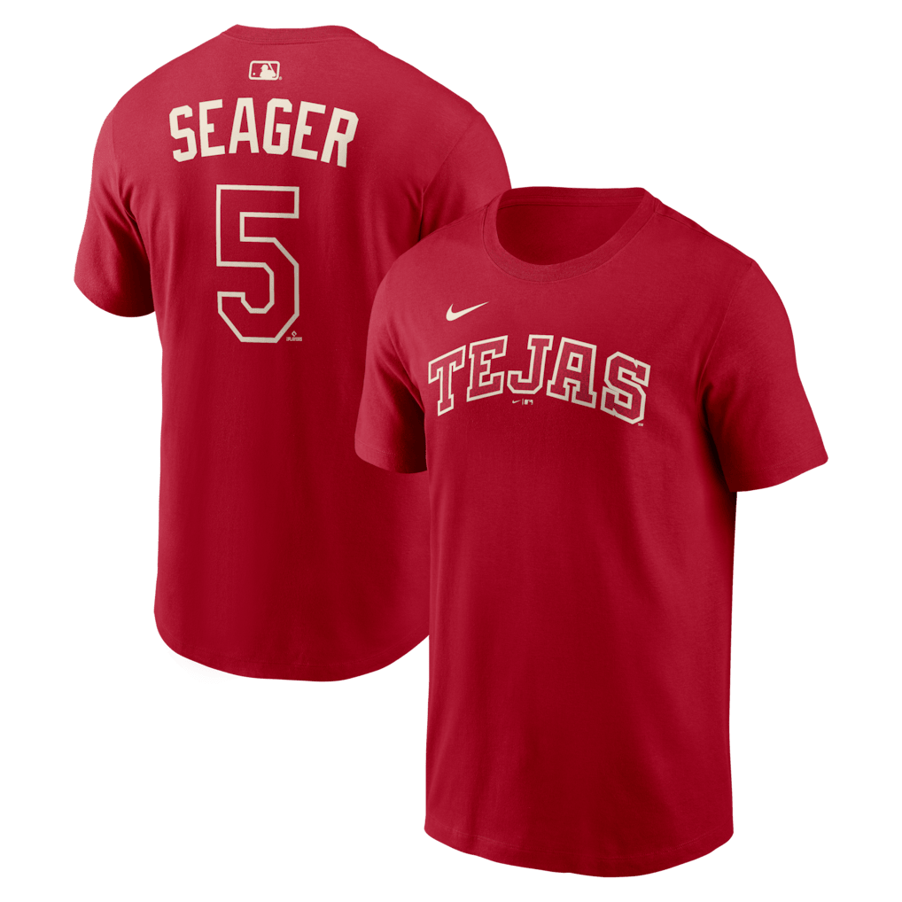 Corey Seager 5 Texas Rangers Men's 2026 City Connect T-Shirt - Red