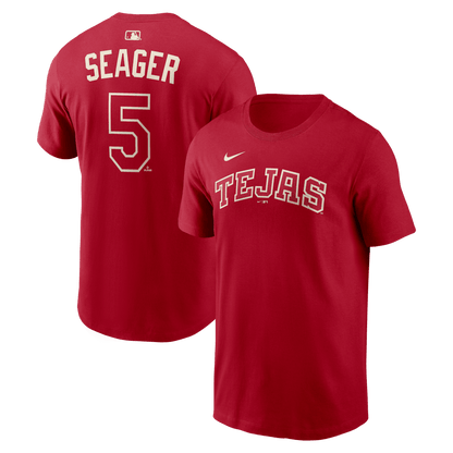 Corey Seager 5 Texas Rangers Men's 2026 City Connect T-Shirt - Red