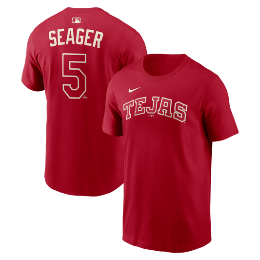 Corey Seager 5 Texas Rangers Men's 2026 City Connect T-Shirt - Red