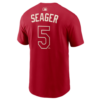 Corey Seager 5 Texas Rangers Men's 2026 City Connect T-Shirt - Red